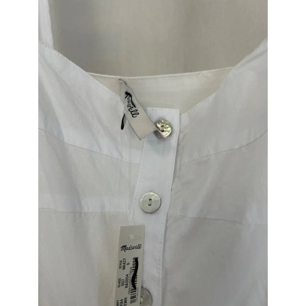 Madewell Button-Front Tiered Midi Dress Item NK427, Size 6 - Picture 5 of 6